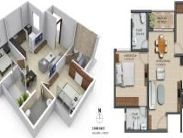 2 BHK 1025 Sq Ft Apartment In 9 Sky Vue, Chandapura, Bangalore