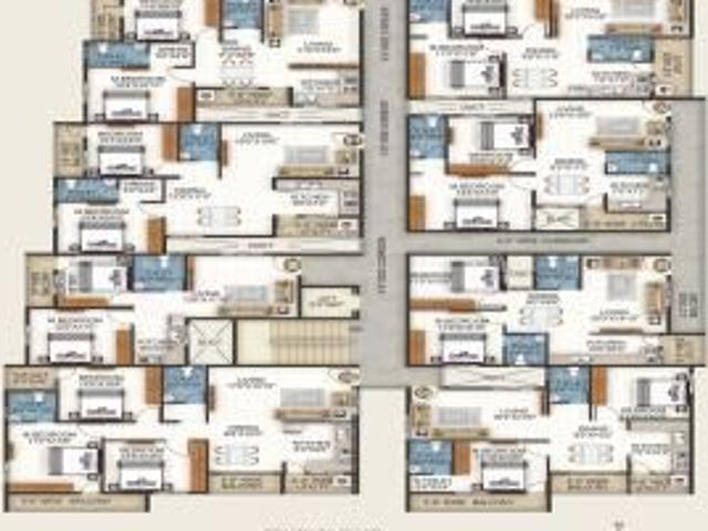 2 BHK 1050 Sq Ft Apartment In Slv Diamond, Hennur, Bangalore