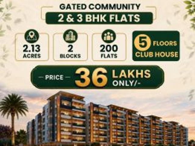 2 BHK 1580 Sq. Ft Apartment for Sale in Patancheru, Hyderabad