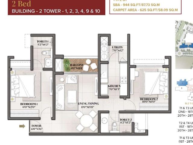 2 BHK Villa In Eden Park At The Prestige City For Sale In Sarjapura
