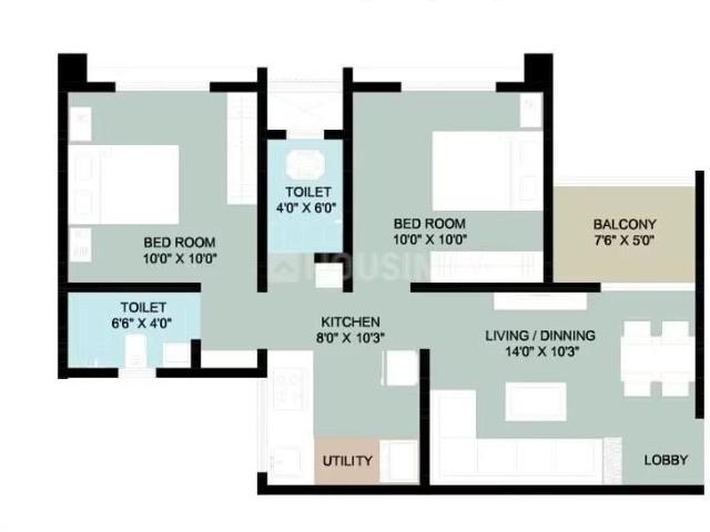 2 BHK Apartment in Charholi Budruk for resale Pune. The reference number is 20853122