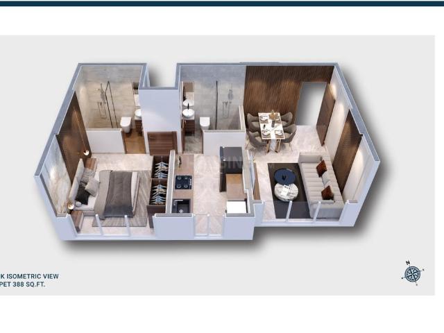 2 BHK Apartment in Chedda Nagar for resale Mumbai. The reference number is 19852410