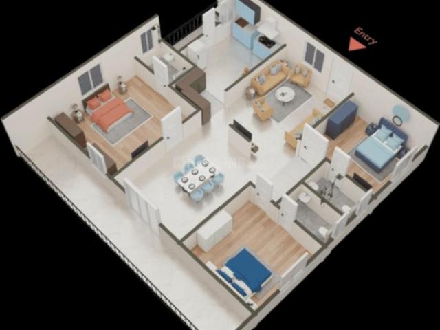 2 BHK Apartment in Adibatla for resale Hyderabad. The reference number is 19775178