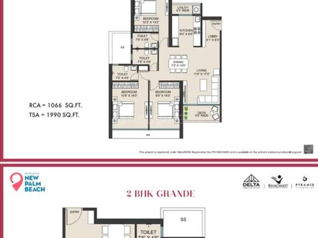 2 BHK Apartment in Airoli for resale Navi Mumbai. The reference number is 16693290