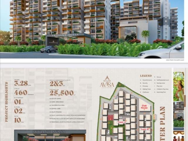2 BHK Apartment in Bongloor for resale Hyderabad. The reference number is 20755359