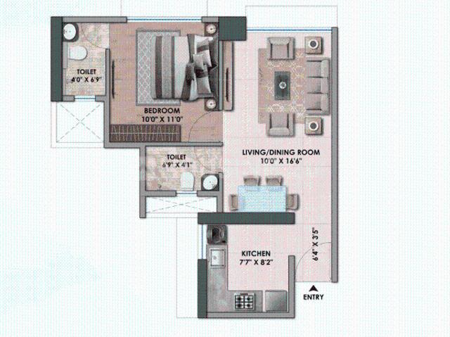 2 BHK Apartment in Borivali East for resale Mumbai. The reference number is 16955283