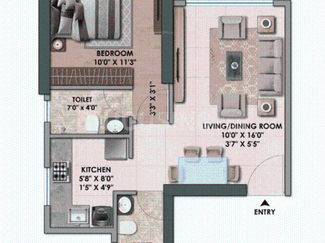 2 BHK Apartment in Borivali East for resale Mumbai. The reference number is 17057594