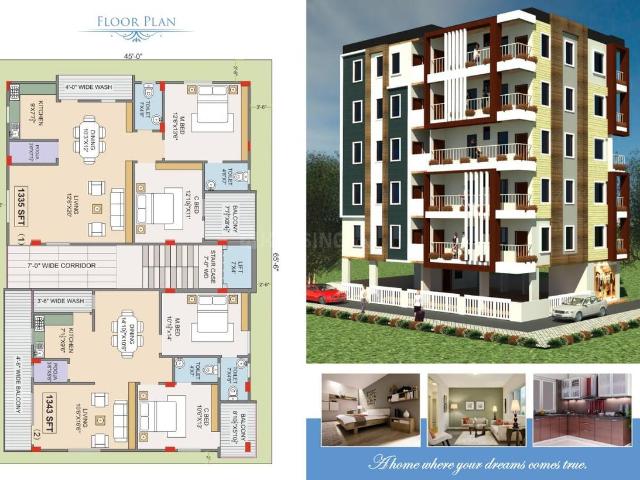 2 BHK Apartment in Bachupally for resale Hyderabad. The reference number is 16340812
