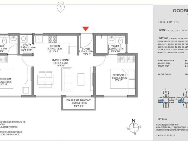 2 BHK Apartment in Bagalur for resale North Bangalore. The reference number is 17486807