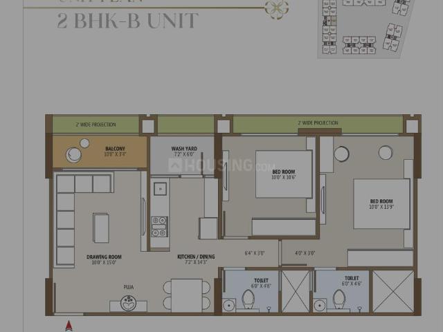 2 BHK Apartment in Ghuma for resale Ahmedabad. The reference number is 20272181