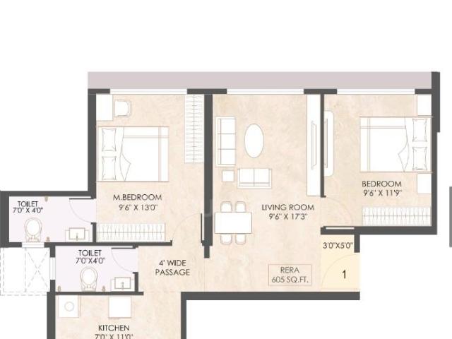 2 BHK Apartment in Ghatkopar East for resale Mumbai. The reference number is 20286736