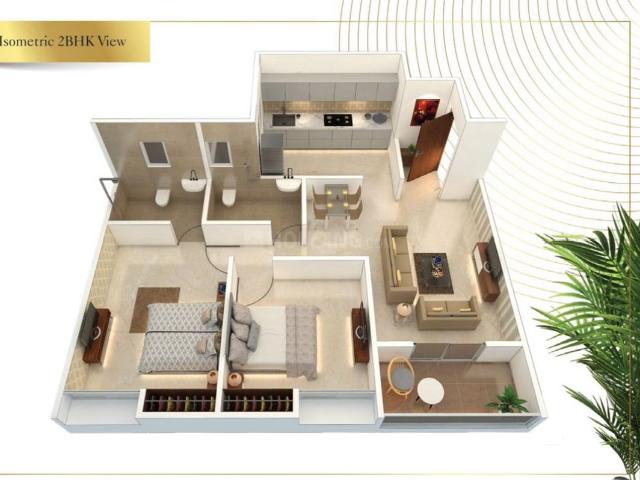2 BHK Apartment in Dhanori for rent Pune. The reference number is 20652604