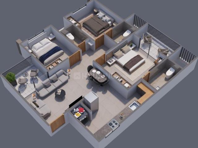 2 BHK Apartment in Dudulgaon for resale Pune. The reference number is 17021332