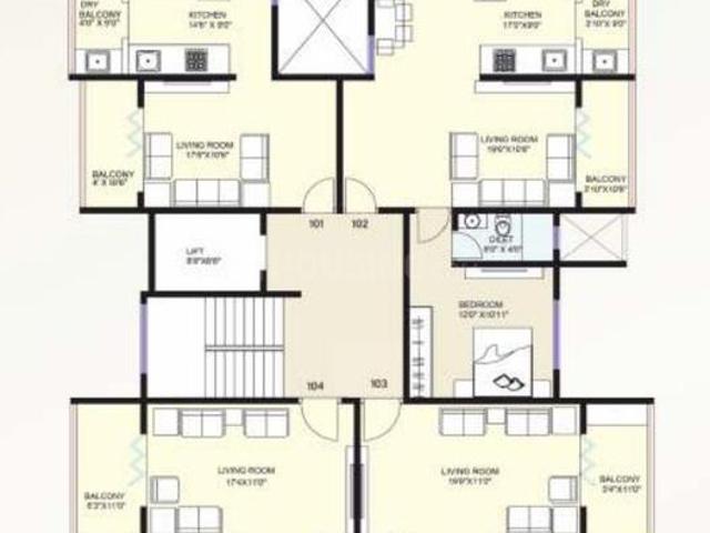 2 BHK Apartment in Erandwane for resale Pune. The reference number is 19886271