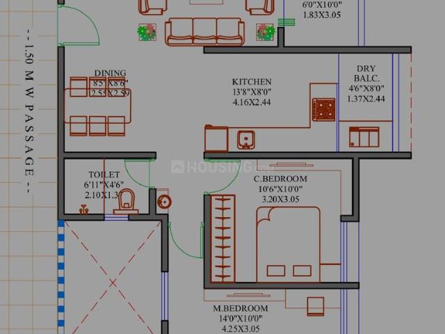 2 BHK Apartment in Kothrud for resale Pune. The reference number is 17368071