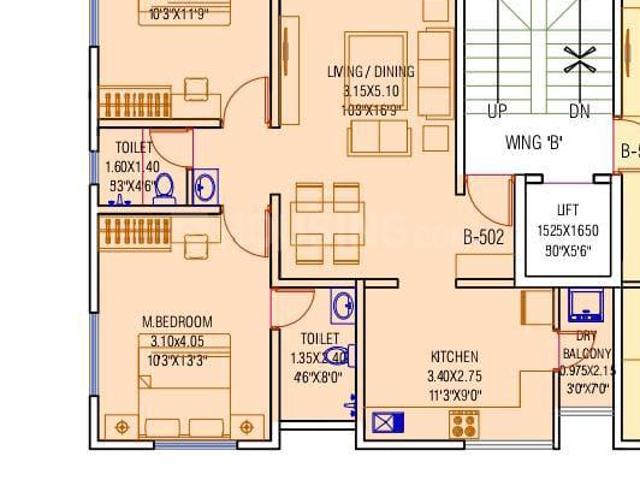 2 BHK Apartment in Kothrud for resale Pune. The reference number is 19067774