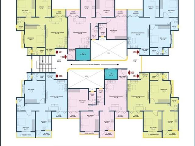 2 BHK Apartment in Koradi Colony for resale Nagpur. The reference number is 18633490