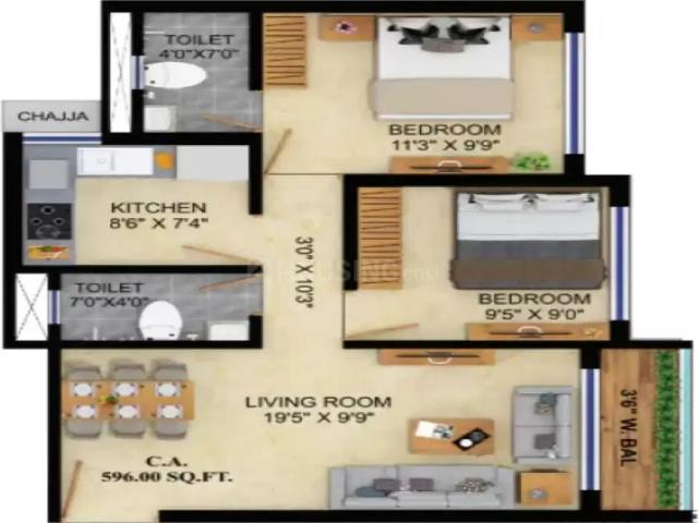 2 BHK Apartment in Kandivali West for resale Mumbai. The reference number is 19825127