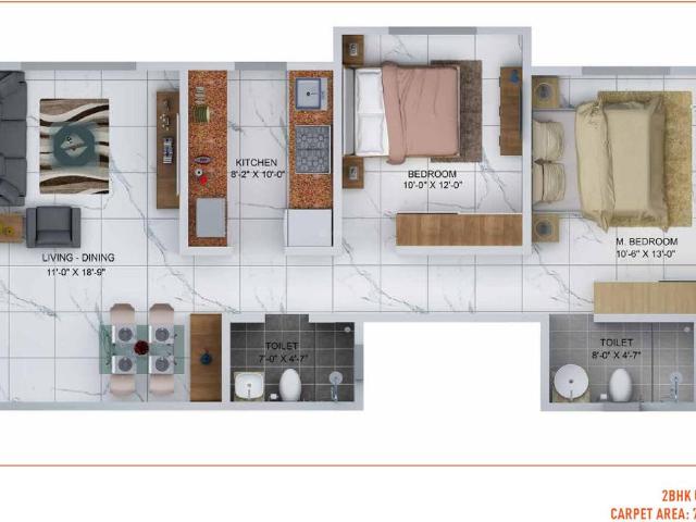 2 BHK Apartment in Kanjurmarg West for resale Mumbai. The reference number is 10354788
