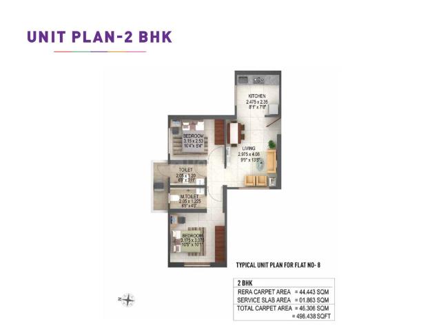 2 BHK Apartment in Kasarvadavali, Thane West for resale Ghodbunder Road. The reference number is 17529904