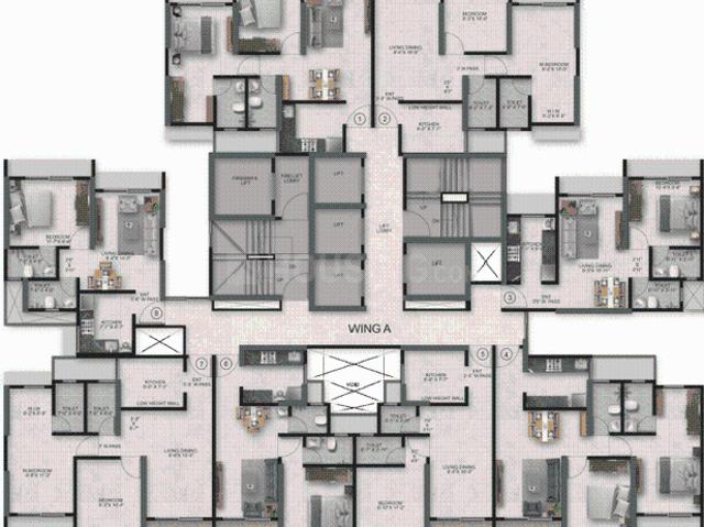 2 BHK Apartment in Kasarvadavali for resale Thane. The reference number is 17345607