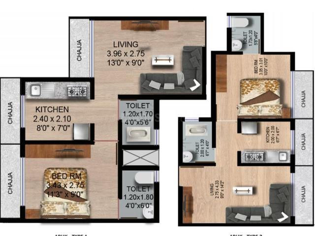 2 BHK Apartment in Kharghar for resale Kutak Bandhan. The reference number is 14731686