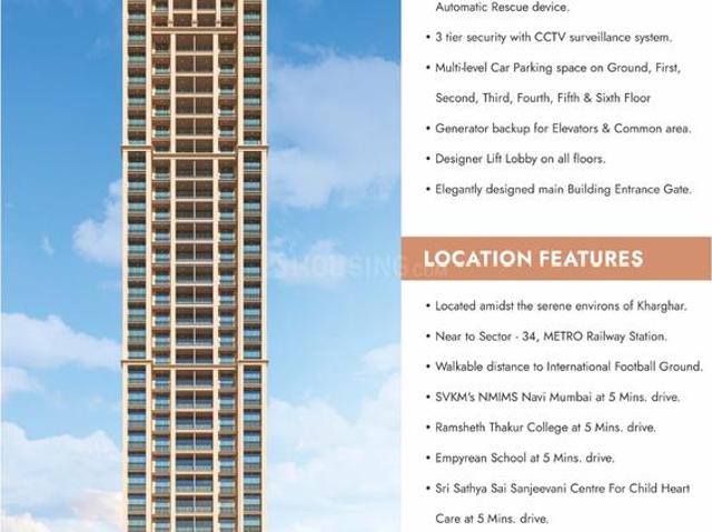 2 BHK Apartment in Kharghar for resale Navi Mumbai. The reference number is 17557252