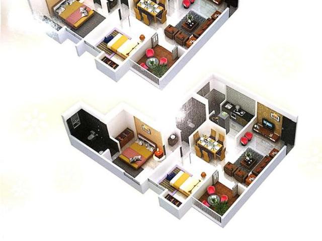 2 BHK Apartment in Kiwale for resale Pune. The reference number is 20357691