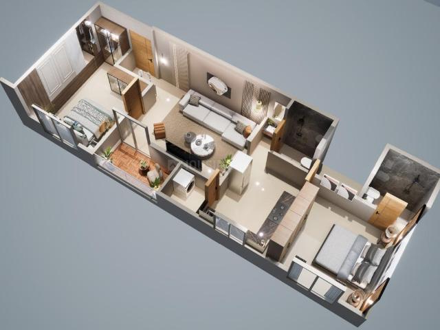 2 BHK Apartment in Kiwale for resale Pune. The reference number is 20550619