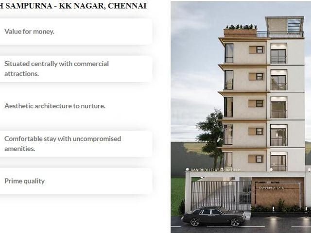 2 BHK Apartment in KK Nagar for resale Chennai. The reference number is 14565763