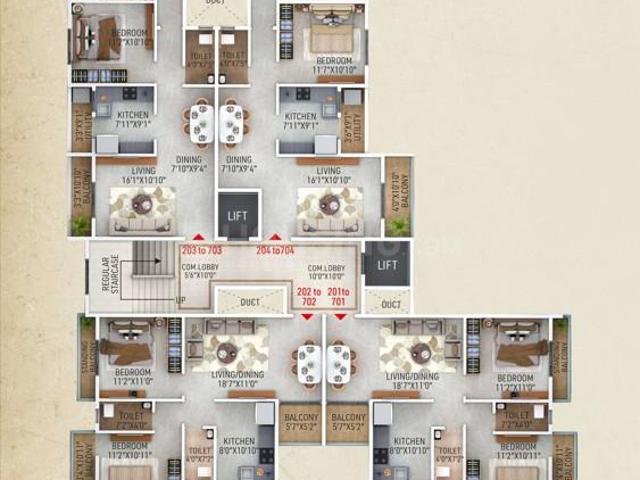 2 BHK Apartment in Hazaripahad for resale Nagpur. The reference number is 18167609