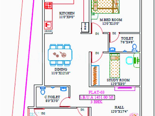 2 BHK Apartment in HAL for resale Bengaluru. The reference number is 19480971