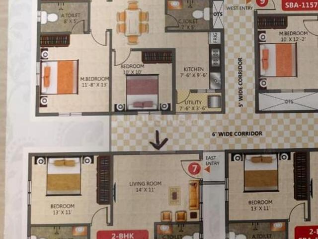 2 BHK Apartment in Hennur for resale Bengaluru. The reference number is 20246446