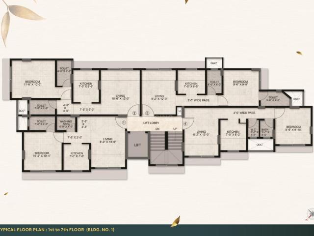 2 BHK Apartment in Hiranandani Estate for resale Thane. The reference number is 20400774