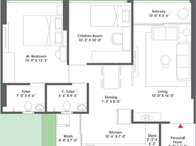 2 BHK Apartment in Jagatpur for rent Ahmedabad. The reference number is 20509226