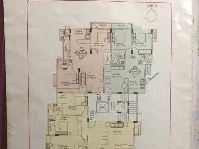 2 BHK Apartment in JP Nagar for resale Bangalore. The reference number is 9584067