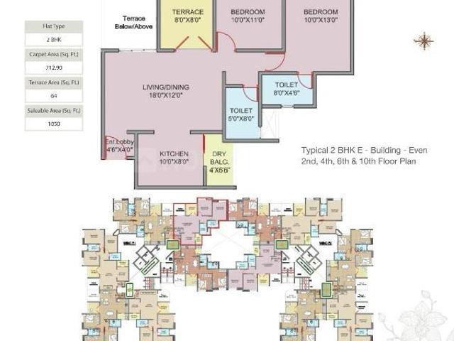 2 BHK Apartment in Lohegaon for resale Pune. The reference number is 18270819