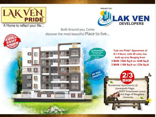 2 BHK Apartment in Mallathahalli for resale Bengaluru. The reference number is 13990703