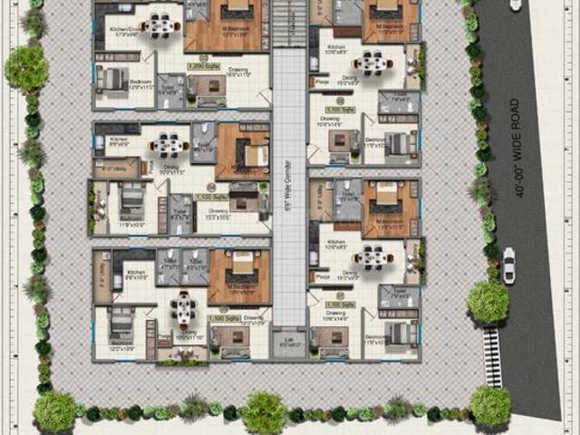 2 BHK Apartment in Mallampet for resale Sangareddy. The reference number is 19957379
