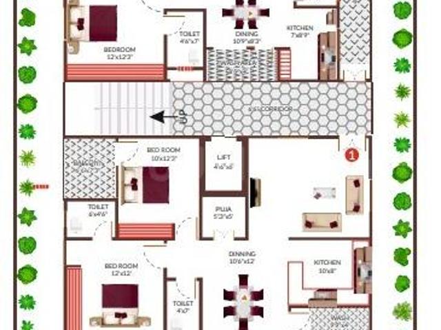 2 BHK Apartment in Miyapur for resale Hyderabad. The reference number is 14601895