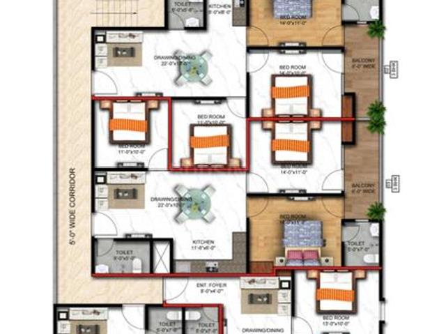 2 BHK Apartment in Noida Extension for resale Greater Noida. The reference number is 20143841