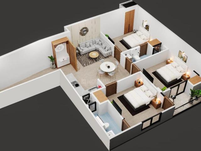 2 BHK Apartment in Noida Extension for resale Greater Noida. The reference number is 20215775