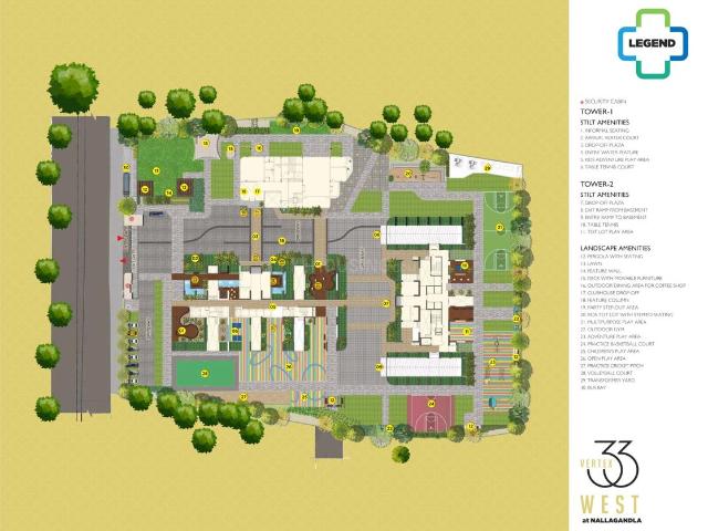 2 BHK Apartment in Nallagandla for resale Hyderabad. The reference number is 20403862