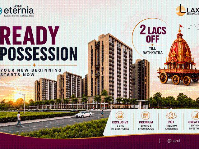 3 BHK Apartment in Narolgam for resale Ahmedabad. The reference number is 20596774