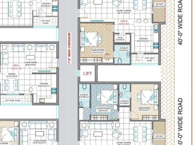 2 BHK Apartment in Neknampur for resale Hyderabad. The reference number is 16906979