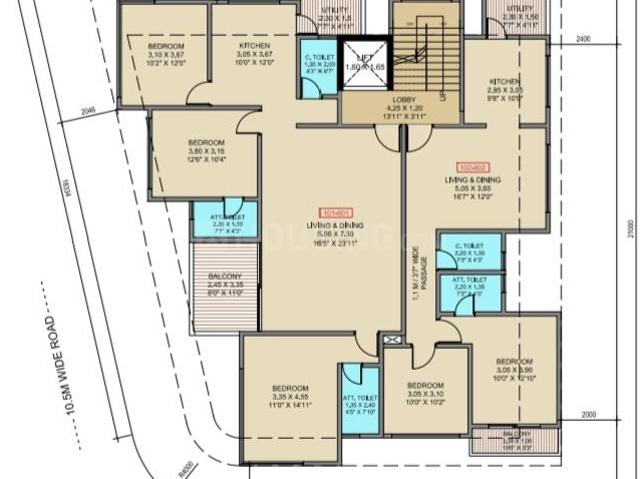 2 BHK Apartment in Nigdi for resale Pune. The reference number is 20716118