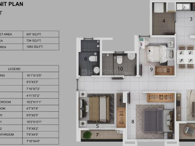 2 BHK Apartment in South Chittoor for resale Ernakulam. The reference number is 11341053