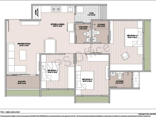 2 BHK Apartment in South Bopal for resale Ahmedabad. The reference number is 14119358