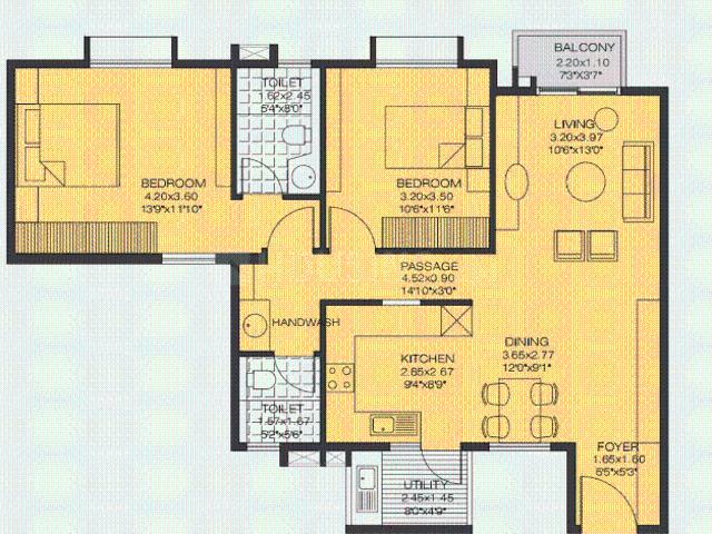 2 BHK Apartment in Sahakara Nagar for resale Bengaluru. The reference number is 20827947