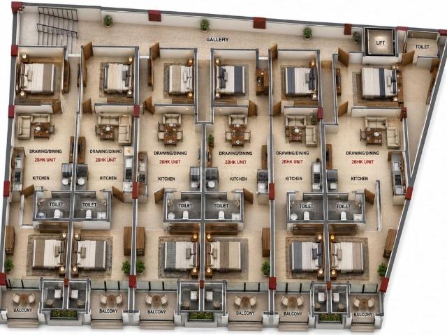 2 BHK Apartment in Sector 101 for resale Noida. The reference number is 20760038